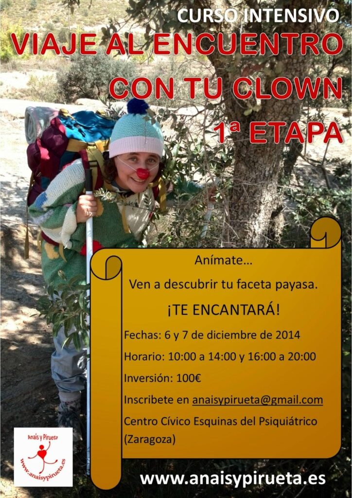 Viaje al encuentro con tu clown. 1ª etapa. 6-7 dic.