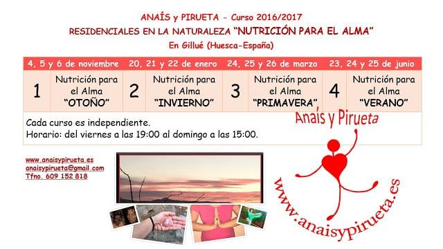 Planning residenciales Nutrición para el Alma 2016/2017 Planning residenciales Nutrición para el Alma 2016/2017