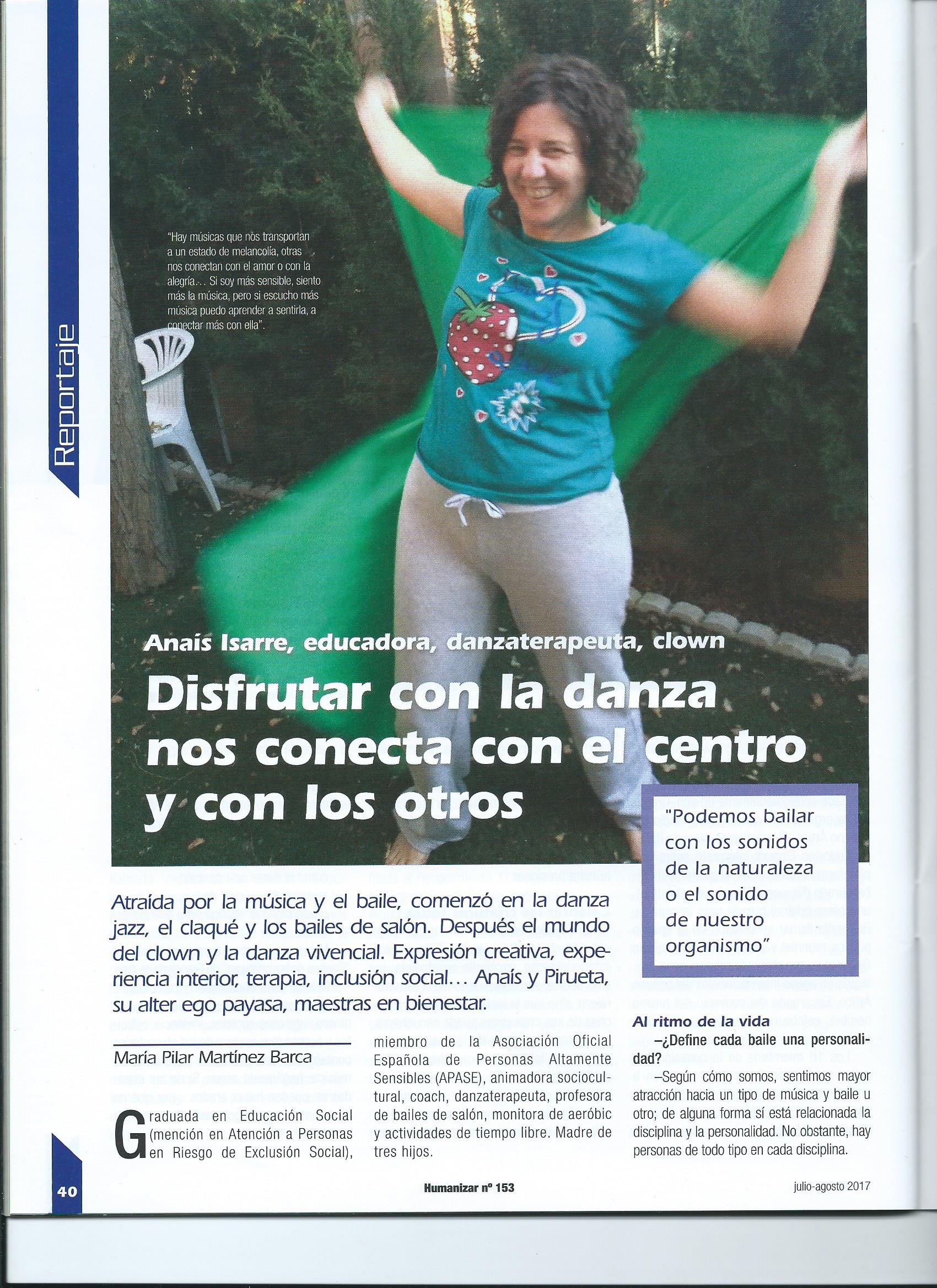 entrevista Anaís Isarre revista Humanizar 1 entrevista Anaís Isarre revista Humanizar 1