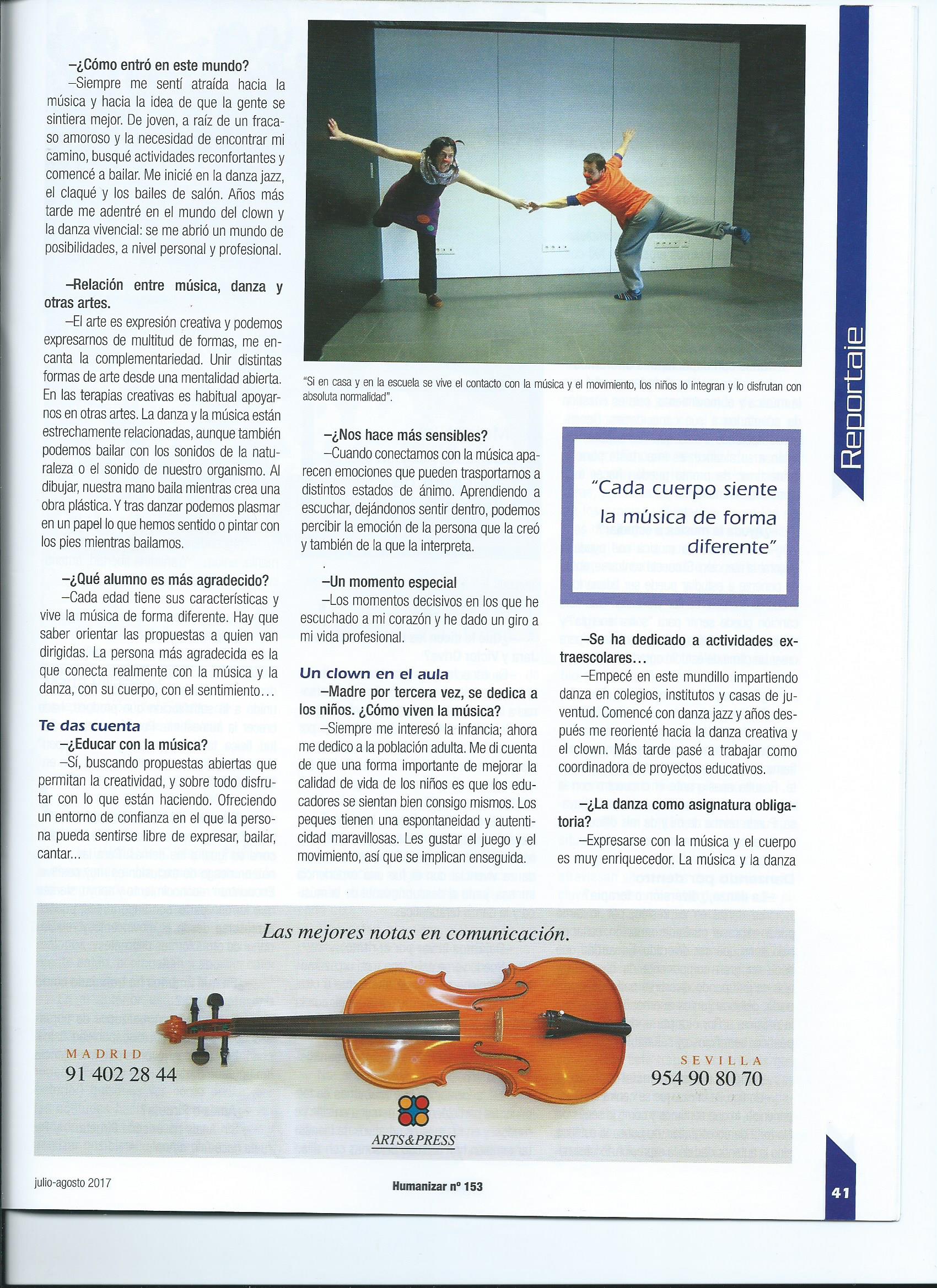entrevista Anaís Isarre revista Humanizar 2 entrevista Anaís Isarre revista Humanizar 2