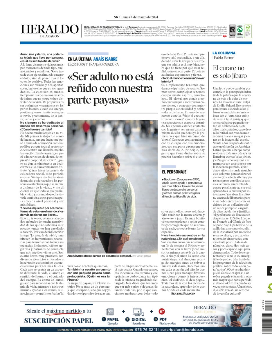 Entrevista Anaís Isarre Heraldo de Aragón Entrevista Anaís Isarre Heraldo de Aragón